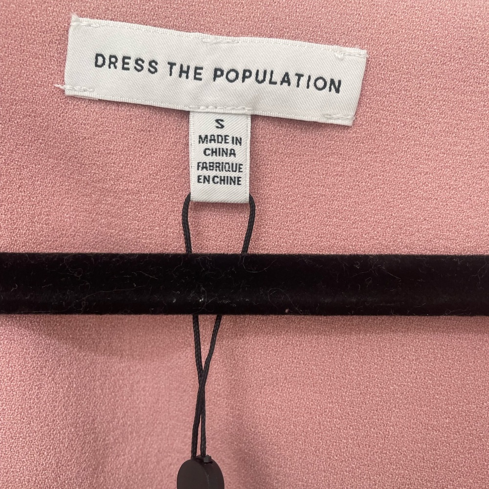 Dress The Population ELLE Dress New With Tags NWT Blush Pink color Small. DTP - Picture 5 of 8